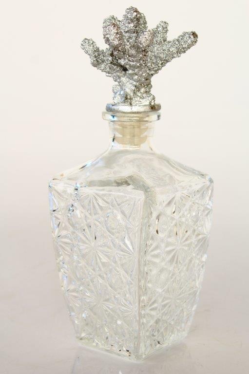 Glass Bottle Coral Lid